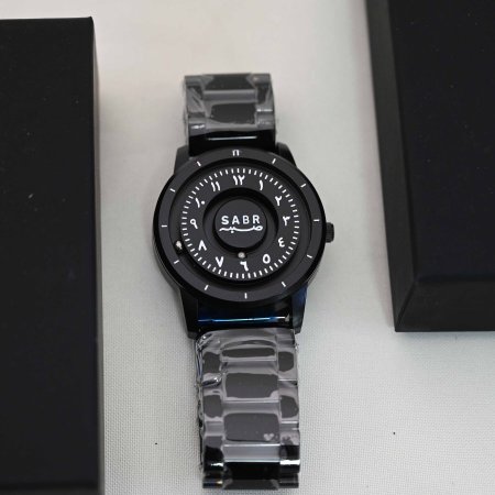 ساعة رجالي أنيقة مع ذراع معدن